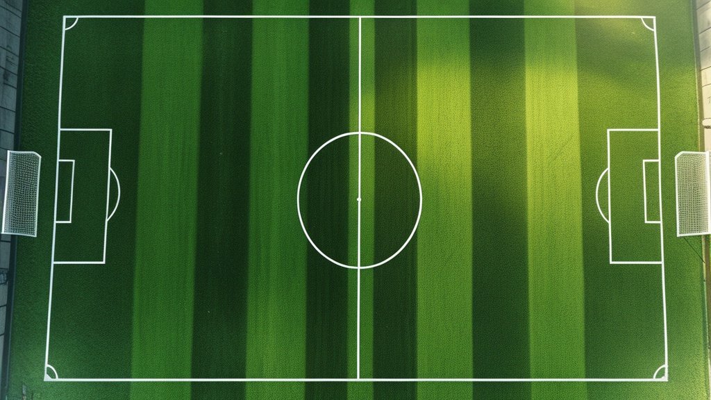 Ảnh flycam sân cỏ bóng đá nhìn từ trên cao, minh họa cho trận Indonesia vs Campuchia ASEAN Cup 2026
