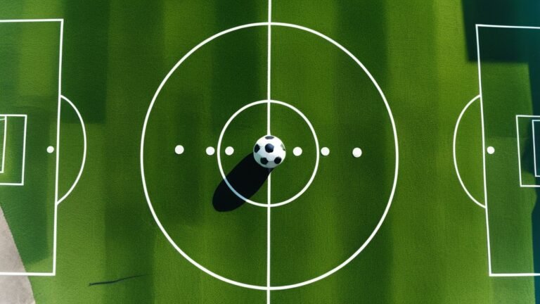 Sân bóng nhìn từ trên cao với quả bóng ở vòng tròn giữa sân, minh họa cho Xoilac TV theo dõi ASEAN Cup 2026